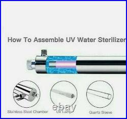 HQUA-TWS-12 Ultraviolet Water Purifier Sterilizer Filter for Whole House Water