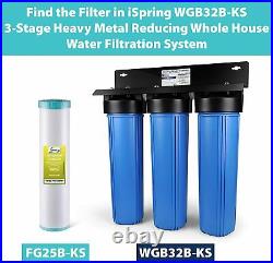 Heavy Metal Reducing GAC+ KDF Whole House Water Filter Replacement, 4.5 x 20