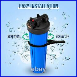 High Capacity Blue Whole House Water Filter System with Pleated Sediment Filter