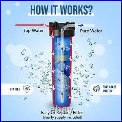 High Capacity Blue Whole House Water Filter System with Sediment Filter