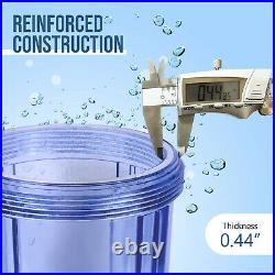 High Capacity Transparent Whole House Water Filter System with Sediment Filter