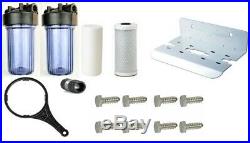 High Flow Big Blue Whole House Water Filter System 1 In/Out Port withpr 10x4.5