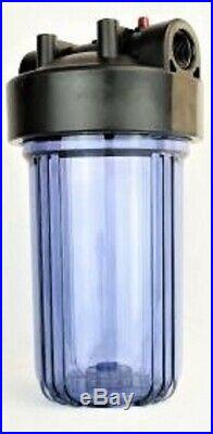 High Flow Big Blue Whole House Water Filter System 1 In/Out Port withpr 10x4.5
