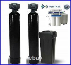 Home Water Filter Bundle Catalytic Carbon, Water Softener, RO Pentair GRO-EN50