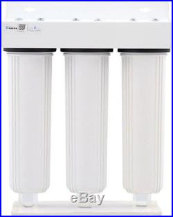 Home Whole House Three Stage Fine Sediment Iron Carbon Water Filtration System
