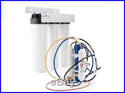 Home Whole House Three Stage Fine Sediment Iron Carbon Water Filtration System