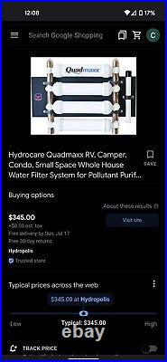 Hydrocare Quadmaxx RV, Camper, Condo, Small Space Whole House Water System