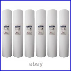 Hydronix SDC-45-2020 20 Micron 20 Inch Whole House Sediment Water Filter 6 Pack