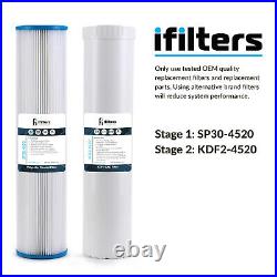 IFilters 20-Inch Whole House Sediment and GAC/KDF Replacement Filter for Dual Wh