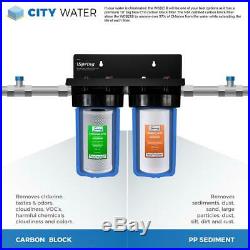 ISPRING 2-Stage Whole House Water Filtration System, 50000 Gal. Capacity with 3
