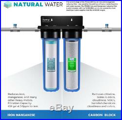 ISPRING Whole House Water Filter 20 in. 2-Stage Threaded Installation Kit