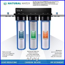 ISPRING Whole House Water Filter Pack 3-Stage Easy-to-Install High-Capacity