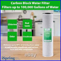 ISPRING Whole House Water Filter Pack 3-Stage Easy-to-Install High-Capacity