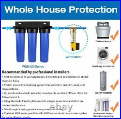 ISpring 3 Stage Whole House Water Filtration System, KDF, Heavy Metal Reducing
