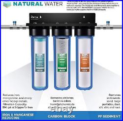 ISpring 4.5x 20 3-Stage Whole House Water Filter Set Replacement Pack + Sediment