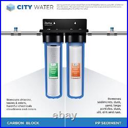 ISpring F2WGB22B 4.5â x 20â 2-Stage Whole House Water Filter Replacement