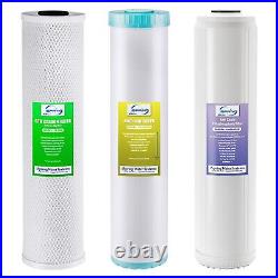 ISpring F3WGB32BKDS 4.5 x 20 3-Stage Whole House Water Filter Replacement Pack