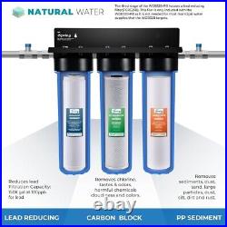 ISpring F3WGB32BPB 4.5 x 20 3-Stage Whole House Water Filter Replacement Pack