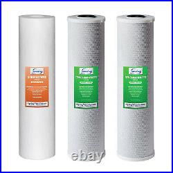 ISpring F3WGB32B 3-Stage 20 inch 3-Piece Whole House Replacement Water Filter