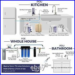 ISpring F3WGB32B 4.5 x 20 3-Stage Whole House Water Filter Pack Set with Se