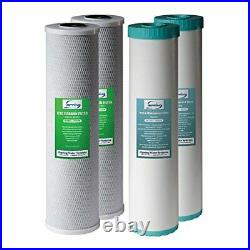 ISpring F4WGB22BM 4.5 x 20 2-Stage Whole House Water Filter Set Replacement