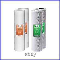 ISpring F4WGB22B 4.5 x 20 2-Stage Whole House Water Filter Replace