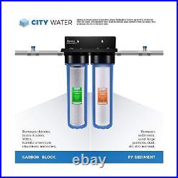 ISpring F4WGB22B 4.5 x 20 2-Stage Whole House Water Filter Replace