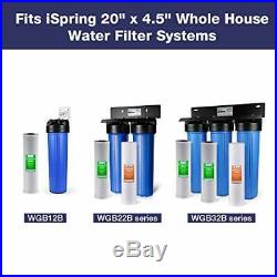 ISpring FC25BX4 20-Inch Big Blue Whole House Water Filter with 4.5-Inch x 20
