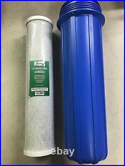 ISpring FC25B Carbon Block CTO Whole House Replacement Water Filter and Housing