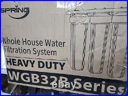 ISpring HEAVY DUTY WGB32B 3 Stage Whole House Water Filtration System (NEW)
