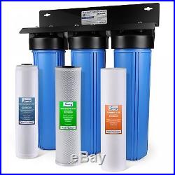 ISpring Iron & Lead Reducing Whole House Water Filter Big blue 3 stage system with