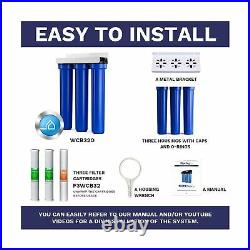 ISpring WCB32O 3-Stage Whole House Water Filtration System with 20 x 2.5 Over