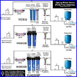 ISpring #WCB32-O 3-Stage 20 inch x 2.5 inch Whole House Filtration System 3/4NPT
