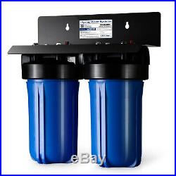 ISpring WGB21B 2-Stage Whole House Water, 4.5X10 Big Blue, 1 Ports