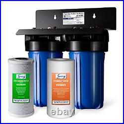 ISpring WGB21B 2-Stage Whole House Water Filtration System, with 10 x 4.5 and