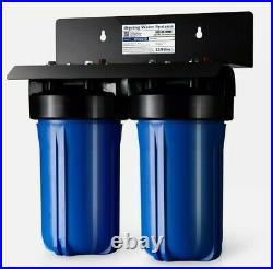 ISpring WGB21B 2-Stage Whole House Water System, 4.5X10 Filter 1 Ports