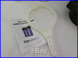 ISpring WGB22B 2-Stage 20 Big Blue Whole House Water Filter 1-Inch NPT Carbon