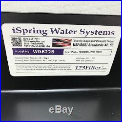 ISpring WGB22B 2 Stage Whole House Water System Set #tve56Ca