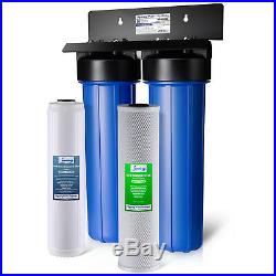 ISpring WGB22B-PB 2Stage Whole House Water System with Iron & Lead Reducing Filter
