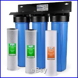 ISpring WGB32B 3-Stage Whole House Water Filtration System with 20-Inch Big Blu