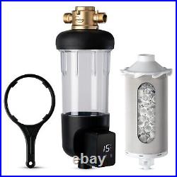 ISpring WSP50SL-ARJ Reusable Whole House Spin Down Sediment Water Filter