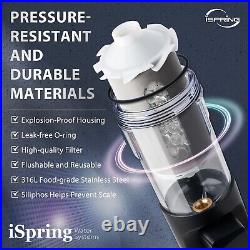 ISpring WSP50SL-ARJ Reusable Whole House Spin Down Sediment Water Filter