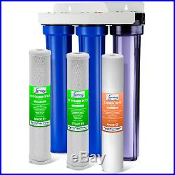 ISpring Whole House 3-Stage Water Filter System with Oversized Fine Sediment and