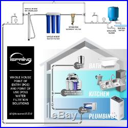 ISpring Whole House 3-Stage Water Filter System with Oversized Fine Sediment and