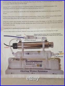 ISpring Whole House 55W UV Disinfection System / Ultra Violet Steriliser Filter
