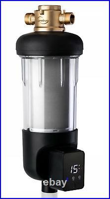 ISpring Whole House Spin Down Sediment Water Filter with Auto Flushing, Pre-Filter