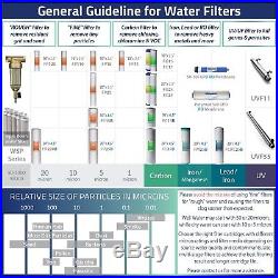 ISpring Whole House Water Filter 3-stage Big Blue 1 Port+Carbon, Sediment filter