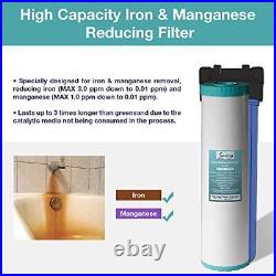 ISpring Whole House Water Filter Cartridge Iron & Manganese Reducing Water Fi