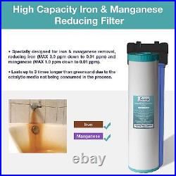 ISpring Whole House Water Filter Cartridge, Iron & Manganese Reducing Water Filt