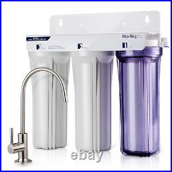 ISpring Whole House Water Filter System 2.5 x 10 White 3 Stage Filtration